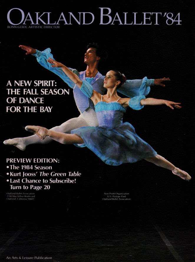 oakland ballet '84 magazine cover